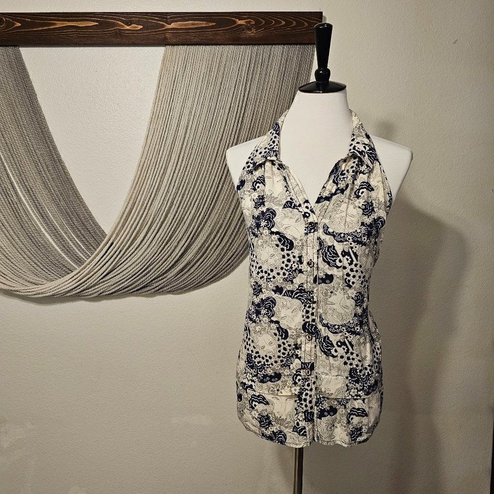 Maeve Lightweight Ruffled Racerback Tank Sz 14 - Picture 2 of 4